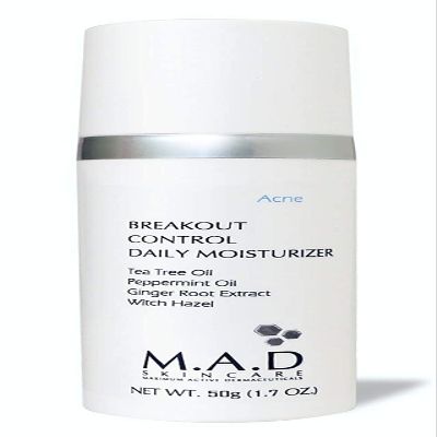 M.A.D Skincare Breakout Control Daily Moisturizer - For Acne Prone Skin 1.7 oz [2 Pack]