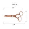 Cricket Centrix Roc-It Dog 5.75 Titanium Shear Professional Stylist Hair Cutting Scissor Lightweight, Rose Gold view 4