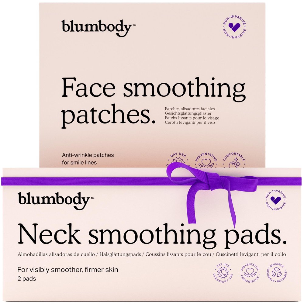 BLUMBODY Neck Wrinkle Pads and Face Wrinkle Patch Smile Lines Bundle Set