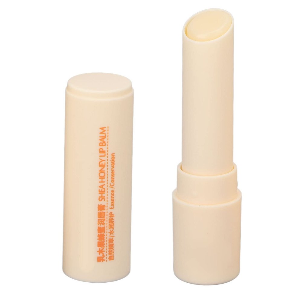 Shea Honey Lip Balm, Moisturizing Lip Balm Stick Improve Lip Lines Moisturizing Moisturizing Lip Balm Smoother Texture for Moisture Lip Care Outdoor (Light Yellow)