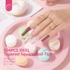 Quaferen Clear Square Nail Tips, 504Pcs XXXL Extra Long Tapered Square Straight Acrylic Nail Tips, Full Cover No C Curve Gel False Nail Extension Tips for Nail Art view 2