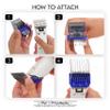 Chris Christensen Artemis Clipper 5 Piece Detachable Comb Set, Dogs, Cats, Pets, Groom Like a Professional, Provides Fine Precision for Delicate Grooms, High-End Metal Comb Blades, Made in Germany view 4