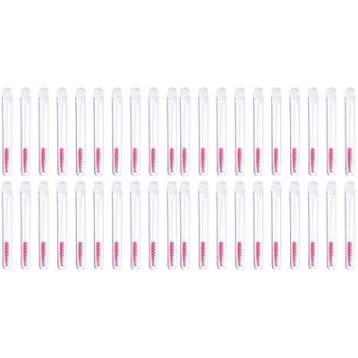 Beavorty 40pcs Eyelash Brush Tubes Set Reusable Makeup Tool Sturdy and Fine Fibers for Eyelash Extensions and Daily Use Lightweight for Travel