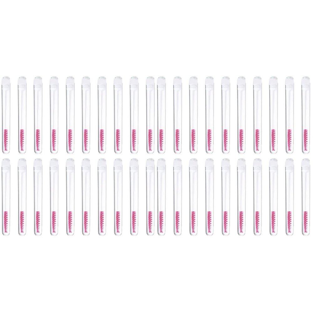 Beavorty 40pcs Eyelash Brush Tubes Set Reusable Makeup Tool Sturdy and Fine Fibers for Eyelash Extensions and Daily Use Lightweight for Travel