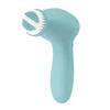 Cosmopolitan Electric Facial Cleansing Brush, Soft Facial Pore Cleaner Spin Brush & Derma Polish Machine, Waterproof Deep Pore Cleaning Face Cleanser, Battery Powered, for Women or Men - Blue & Silver view 1