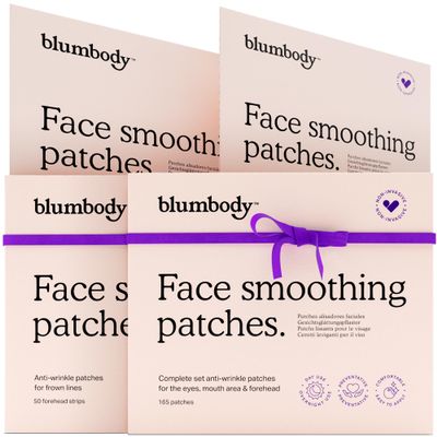 BLUMBODY Face Wrinkle Patches Complete Bundle Set for Face, Smile, Frown and Mini Wrinkle Lines