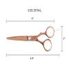 Cricket Centrix Roc-It Dog 6 Titanium Shear Professional Stylist Hair Cutting Scissor Lightweight, Rose Gold view 4
