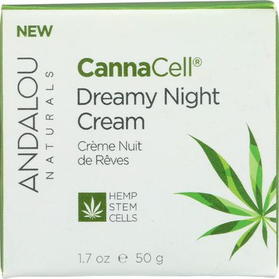 Andalou Naturals CannaCell Dreamy Night Cream, Gluten Free, Vegan, 1.7 Ounce (Pack Of 1)