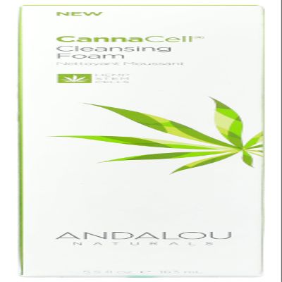 Andalou Naturals CannaCell Cleansing Foam, botanical, 5.5 Fl Oz Pack of 1