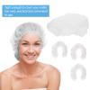 LALAFINA 200pcs Disposable Bath Caps for Women Pe Material Shower Hats Lightweight Household Hair Covers for Home and Travel Use view 4