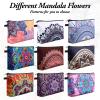 Dunzy 20 Pcs Makeup Bags Bulk Graduation Gift Cosmetic Bag Makeup with Zipper Pouch Waterproof Portable Travel Toiletry for Women Teacher Birthday Thanksgiving Christmas Gifts(Mandala) view 4