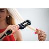 Cosmopolitan Hair Waver Curling Iron, 3 Barrel Curling Wand Wavy Hair Curler, Ceramic-Coated Triple Barrel Styler for Beach Waves, Portable Curling Tongs for Men & Women, Travel & Home - Black & Gold view 3
