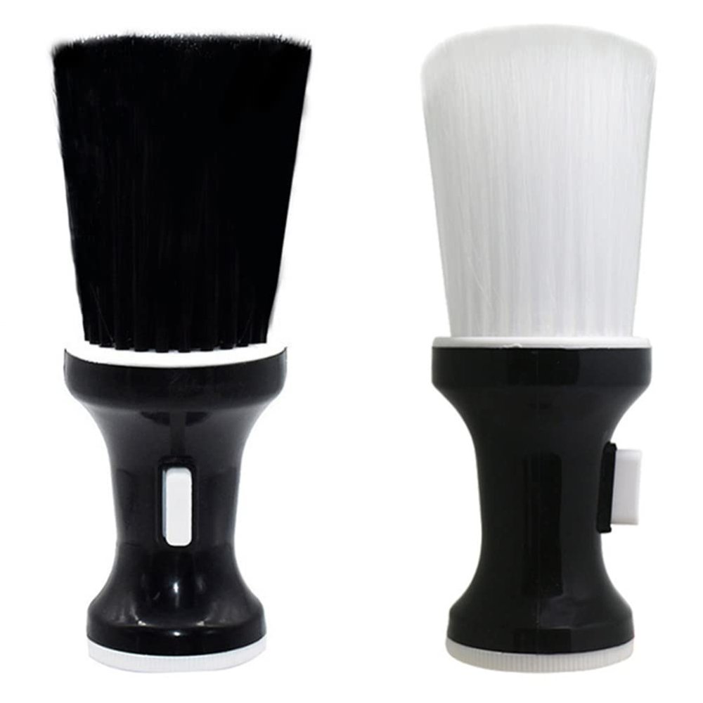 SHERCHPRY 2pcs Neck Duster Hair Brush Barber Powder Applicator for Easy Cleanup for Hair Cutting and Beard Finishing Soft Bristles