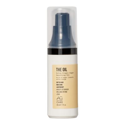 AG Care The Oil Argan Smoothing Oil, Lightweight, Non-Greasy Shine for All Hair Types - Softens & Adds Slip - 1 Fl Oz