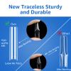 504Pcs Clear No C Curve Nail Tips for Acrylic Nails Professional, 3XL Extra Long Tapered Square Straight Acrylic Nail Tips, Half Cover No Crease Nail Extension False Nails for DIY Nail Art 12 Sizes view 4