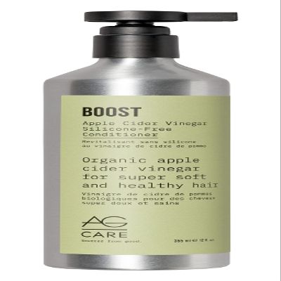 AG Care Boost Apple Cider Vinegar Conditioner, Smooths & Seals In Moisture  98% Plant-Based  Nourishing, Naturally Derived Formula, 12 Fl Oz