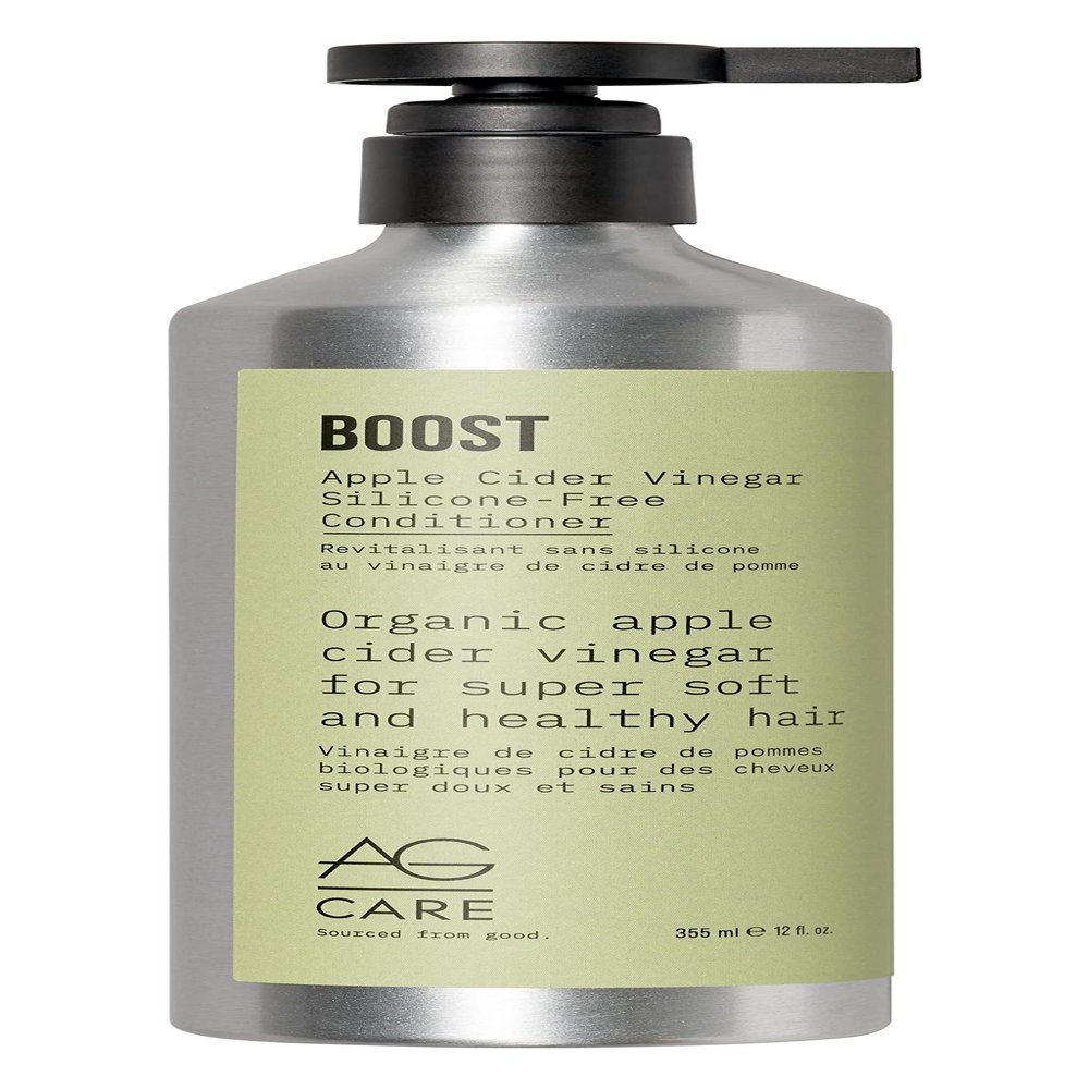 AG Care Boost Apple Cider Vinegar Conditioner, Smooths & Seals In Moisture  98% Plant-Based  Nourishing, Naturally Derived Formula, 12 Fl Oz