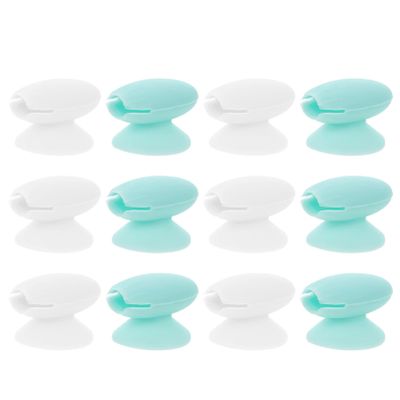 FRCOLOR 12pcs Silicone Lip Brush Lost Covers Retractable Lip Brush Protectors Makeup Caps Travel-friendly Holder for Family School Business