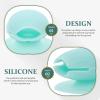 FRCOLOR 12pcs Silicone Lip Brush Lost Covers Retractable Lip Brush Protectors Makeup Caps Travel-friendly Holder for Family School Business view 2