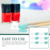 FRCOLOR 12pcs Silicone Lip Brush Lost Covers Retractable Lip Brush Protectors Makeup Caps Travel-friendly Holder for Family School Business view 3