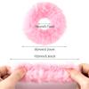 OIIKI Pink Fuzzy Hair Scrunchies, 14pcs Furry Hair Scrunchies Furry Hair Bands with Faux Rabbit Fur, Elastic Hair Tie Ponytail Holders for Girls Women Hair Accessories view 2