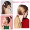 OIIKI Pink Fuzzy Hair Scrunchies, 14pcs Furry Hair Scrunchies Furry Hair Bands with Faux Rabbit Fur, Elastic Hair Tie Ponytail Holders for Girls Women Hair Accessories view 4