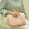 4-in-1 Hanging Cosmetic Bag, Roll Up Removable Dividers Makeup Bags, Foldable Compact Cosmetic Bag with 4 Detachable Compartments for Daily, Travel, and Business Trips, Pink view 4