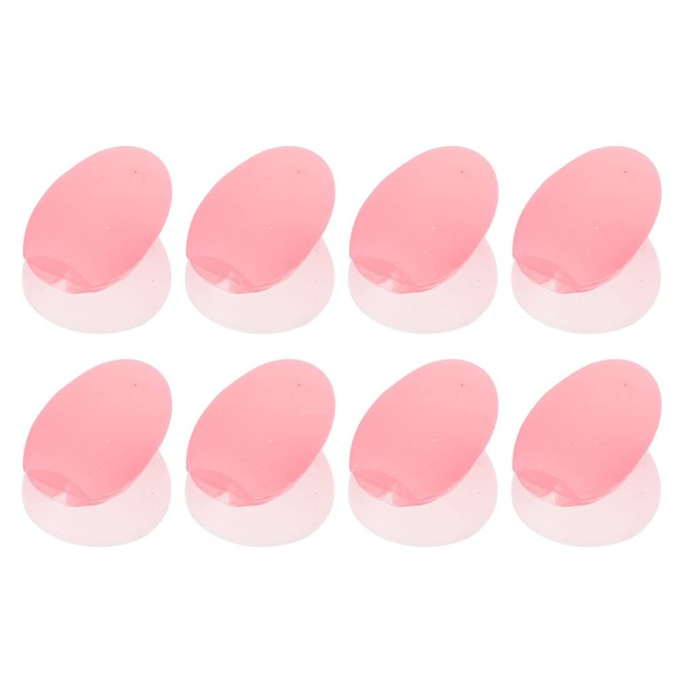 Ciieeo Silicone Lip Brush Cover Pack of 8 Reusable Makeup Brush Protectors with Suction Cup Travel-Friendly Lip Dust Caps for Cosmetic Storage