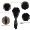 Silicone Face Scrubber Exfoliating Brush 2 Pack for Men, Beomeen Manual Handheld Facial Cleansing Brush Blackhead Scrubber, Soft Bristles Waterproof for Face Skincare, Black view 2