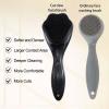 Silicone Face Scrubber Exfoliating Brush 2 Pack for Men, Beomeen Manual Handheld Facial Cleansing Brush Blackhead Scrubber, Soft Bristles Waterproof for Face Skincare, Black view 4