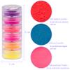 Duufin 36 Colors Nail Pigment Powder Gel Acrylic Nails Pigments Colorful Luminous Iridescent Glitter Pearlescent High-Gloss Halo Powder for Nail Art, Body and Crafts view 2
