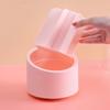 GBSTORE Makeup Brushes Holder Organizer with Clear Lid,360 Degree Rotating Makeup Brush Storage Container Dustfree Cosmetic Display Case Holder for Bathroom Countertop Vanity Desktop (Pink) view 4