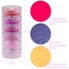 Duufin 36 Colors Nail Pigment Powder Colorful Luminous Iridescent Glitter Pearlescent High-Gloss Halo Powder Pigments for Nail Art, Body and Crafts view 2