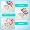24 Pcs Christmas Teacher Appreciation Gifts Makeup Bag Bulk Inspirational Gift for Teachers Nurse Social Worker Caregiver Volunteer Canvas Cosmetic Bags(It takes a big heart to shape little minds) view 2
