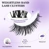 B&Q Wispy Lash Clusters Full B28,Eyelash Clusters 156PCS Comfortable band Cluster Eyelash Extensions,8-18mm Volume Individual Lashes Lightweight D Curl Lash Clusters Soft Eyelashes Natural Look(B28) view 2