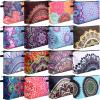 Dunzy 16 Pcs Makeup Bags Bulk Graduation Gift Cosmetic Bag Makeup with Zipper Pouch Waterproof Portable Travel Toiletry for Women Teacher Birthday Thanksgiving Christmas Gifts (Mandala) view 1