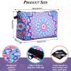 Dunzy 16 Pcs Makeup Bags Bulk Graduation Gift Cosmetic Bag Makeup with Zipper Pouch Waterproof Portable Travel Toiletry for Women Teacher Birthday Thanksgiving Christmas Gifts (Mandala) view 2