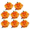 Uonlytech 8pcs Lifelike Rose Cloth Brooch for Bride Corsage Elegant Dress Pin Accessories for Weddings Parties and Special Occasions view 1