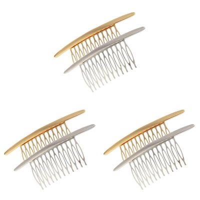 6 Pcs Alloy Side Hair Clips and Barrettes for Women and Girls - Simple Hair Combs, Bobby Pins, Hairpins, and Clamps
