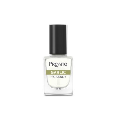 Pronto Garlic Hardener Nail Treatment. Base Coat and Top Coat Nail Strenghtener
