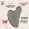 Mount Lai Stainless Steel Gua Sha Facial Tool  The Element of Refinement  Professional Grade Steel Face Sculpting Tool for Lymphatic Drainage, Puffiness Reduction & Refined Results view 4