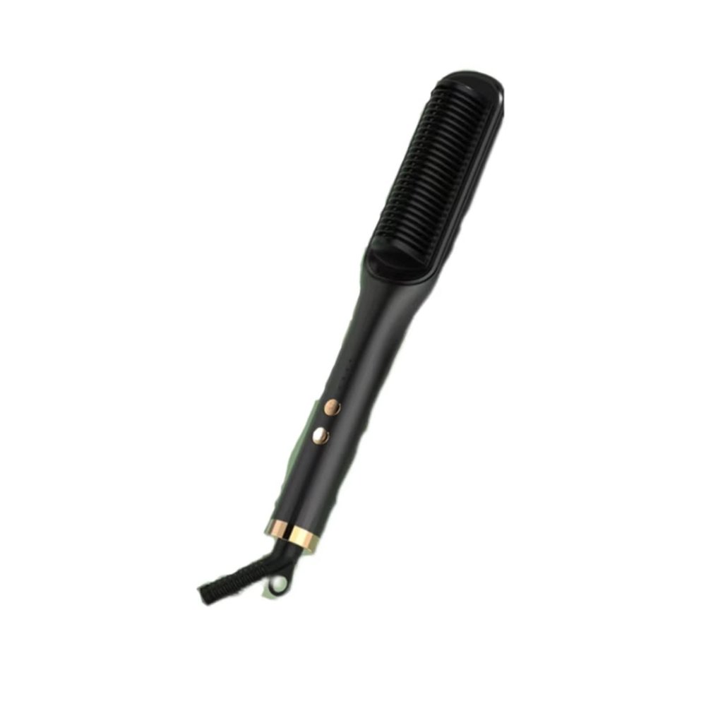 YBDXHA Lazy People Do Not Hurt The Hair Splint Dual-Purpose Comb Negative Ion Hair Care Hair Curling Iron is Very Suitable for Professional Salons at Home,Knight Black