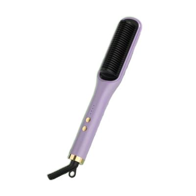 YBDXHA Lazy People Do Not Hurt The Hair Splint Dual-Purpose Comb Negative Ion Hair Care Hair Curling Iron is Very Suitable for Professional Salons at Home,Magic Purple