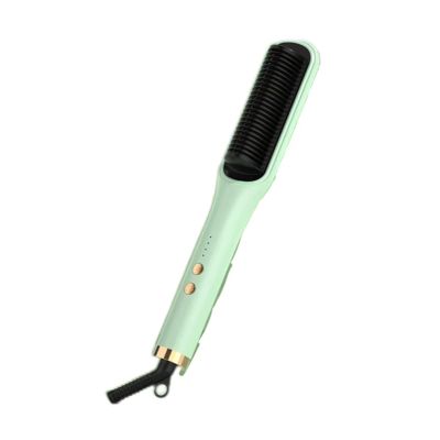 YBDXHA Lazy People Do Not Hurt The Hair Splint Dual-Purpose Comb Negative Ion Hair Care Hair Curling Iron is Very Suitable for Professional Salons at Home,Mint Green