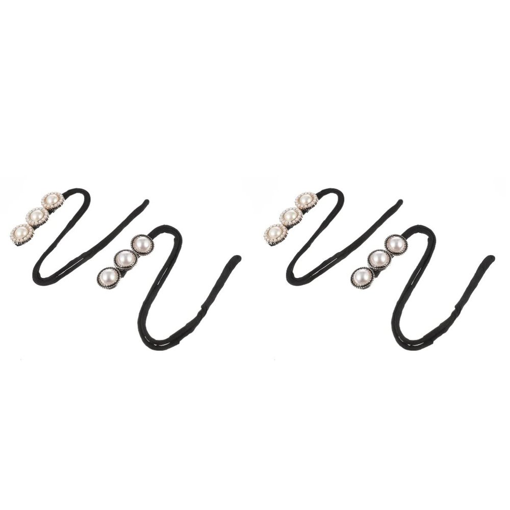 KALLORY 4 Pcs Retro Hair DIY Hair Accessories Donut Bun Makers DIY Hairstyle Tools Hair Styling Accessories for Women Hair Design Tools Hair Modelling Tool Bun Makers Hair