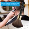 Neck Duster Brush, Neck Face Duster Broken Hair Sweep Brush Professional Salon Barber Hairdressing Brush Hair Cutting Duster Brush Hair Sweep Cleaning Barbershop Accessories(Black) view 2