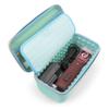 CASEMATIX Clipper Case Holds Clippers, Hair Buzzers, Trimmers, T Finisher Liner - Barber Travel Case For Stylist, Hairstylist and Salon Hair Cutting Supplies, Turquoise view 1
