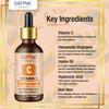 True Skin Vitamin C Serum for Face with Hyaluronic Acid, Vitamin E, Aloe Vera and Jojoba Oil, Hydrating & Brightening Serum for Anti Aging, Dark Spots, Fine Lines & Wrinkles, 1 fl oz view 3