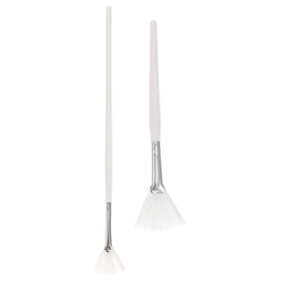 LALAFINA 2pcs Facial Mask Applicator Brush Beauty Face Brush for Masks Bristles for Smooth Application for Salon and Home Use Long and Short Handles for Versatile Use
