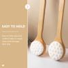 Zerodeko Shower Body Scrubber Handle Ergonomic Back Brush for Gentle Exfoliation for Hard Reach Areas Comfortable Bathing for Spa and Home Use view 2